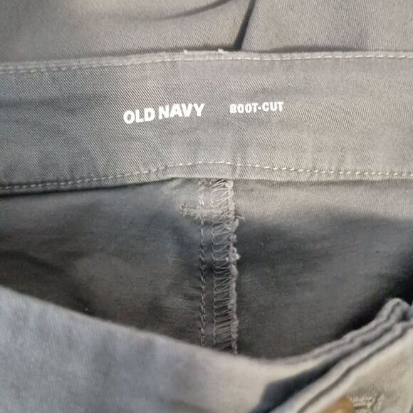 Old Navy Pants 12P NWT Gray Bootcut Mid Rise Women’s Career Work Dress Slacks - Picture 3 of 7